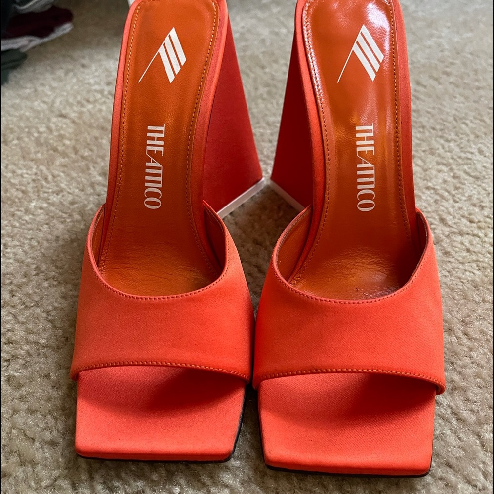 Attico block heels. Only worn once!